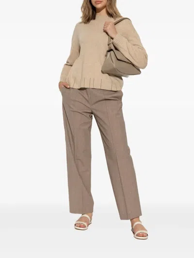 Fabiana Filippi Beige Wool Blend Sweatshirts