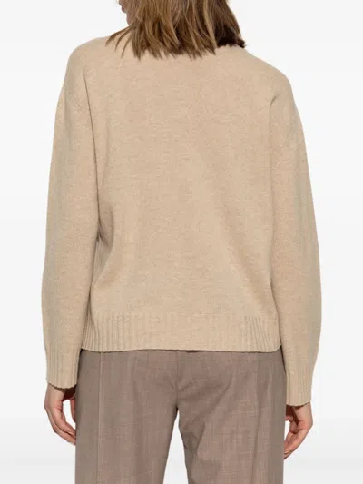 Fabiana Filippi Beige Wool Blend Sweatshirts