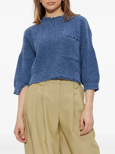 Marni Logo Embroidered Knitted Jumper