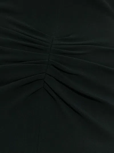 Victoria Beckham Waist Gathered Midi Dress With Ruched Detailing