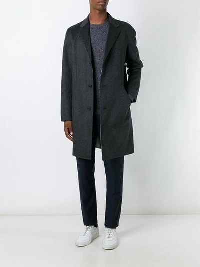 Theory Reversible Single Breasted Coat | ModeSens