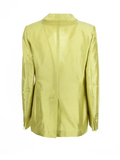 Max Mara Studio Single-breasted Cedar Silk Jacket