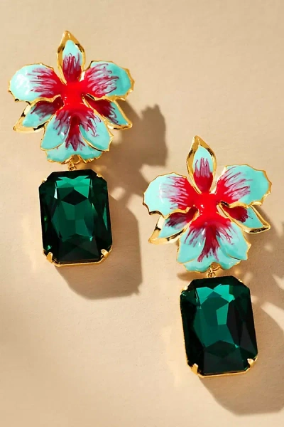 The Pink Reef Vanilla Jewel Drop Earrings