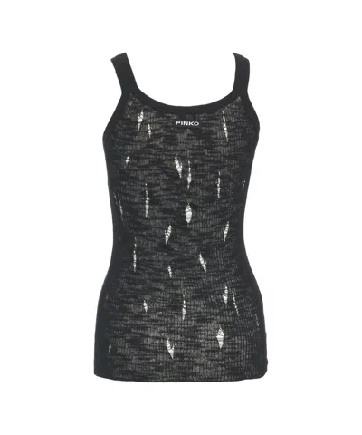 Shop Pinko Lightweight Rips Ribbed Tank Top
