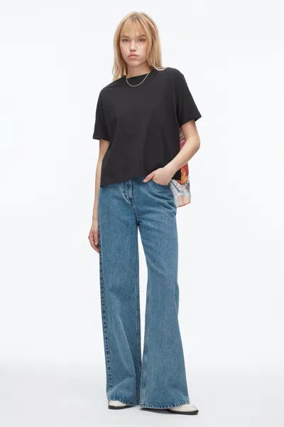 3.1 Phillip Lim Short Sleeve Tee With Floral Collage Combo