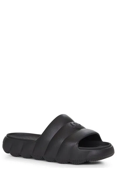 Moncler Quilted Rubber Sole Open Toe Slides