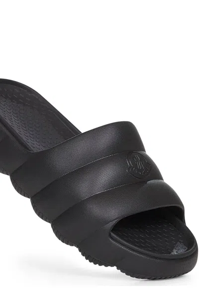 Moncler Quilted Rubber Sole Open Toe Slides