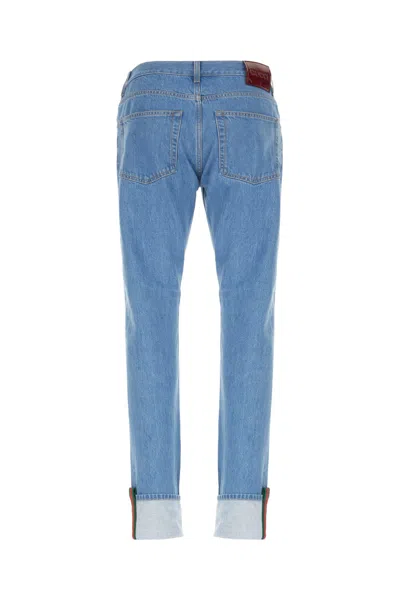 Gucci Men Tapered Leg Jeans In Blue