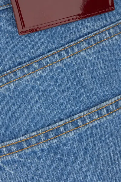 Gucci Men Tapered Leg Jeans In Blue