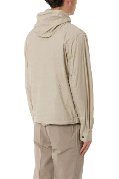Emporio Armani Nylon Jacket With Adjustable Hem And Detachable Hood