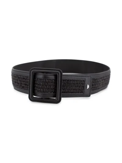 Weekend Max Mara Adjustable Square Buckle Woven Texture Metal Detail