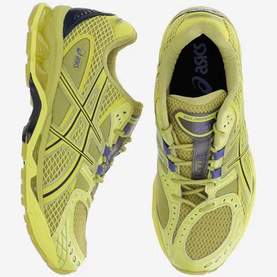 Asics Mesh Rubber Sole Sneakers With Branded Heel