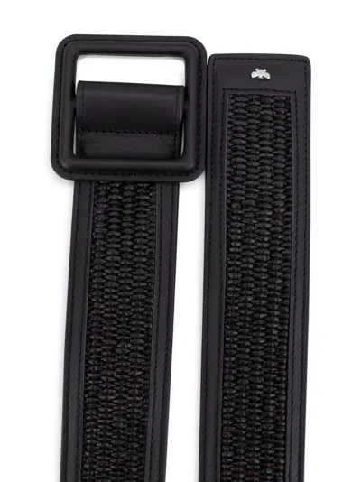 Weekend Max Mara Adjustable Square Buckle Woven Texture Metal Detail