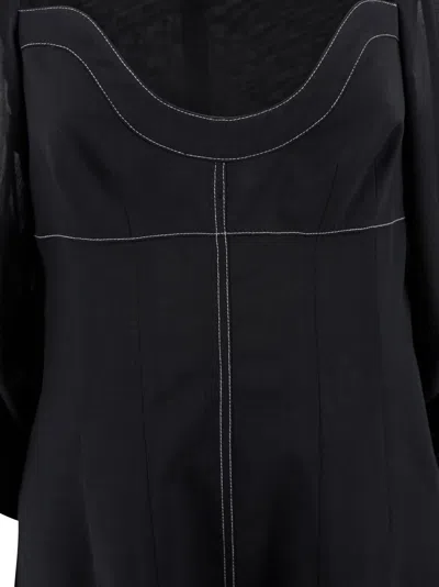 Philosophy Di Lorenzo Serafini Midi Dress With Sweetheart Neckline
