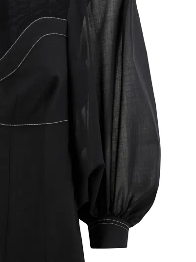 Philosophy Di Lorenzo Serafini Midi Dress With Sweetheart Neckline
