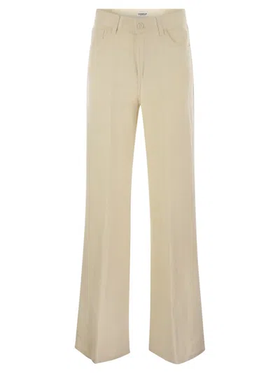 Dondup Amber Five Pocket Wide Leg Trousers