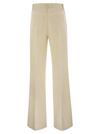 Dondup Amber Five Pocket Wide Leg Trousers