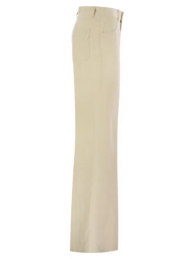 Dondup Amber Five Pocket Wide Leg Trousers