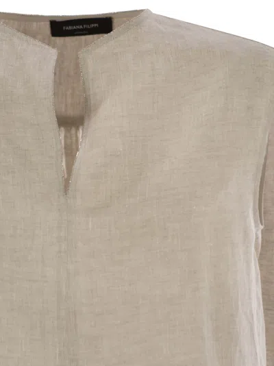 Fabiana Filippi Women's Linen Sleeveless Top