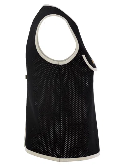 Elisabetta Franchi Sleeveless Mesh Top