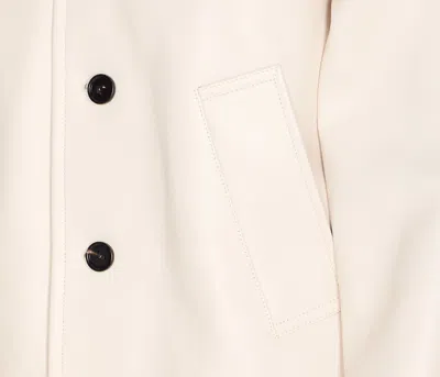 Bottega Veneta Leather Collared Jacket With Front And Lateral Pockets