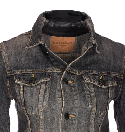 Balenciaga Lace-up Denim Jacket