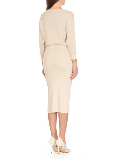 Elisabetta Franchi Dress In Lurex Viscose Fabric