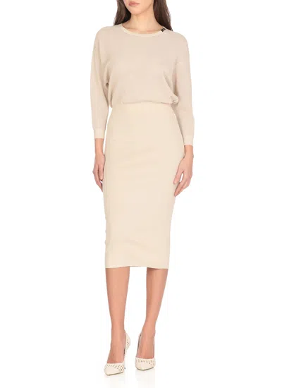 Elisabetta Franchi Dress In Lurex Viscose Fabric