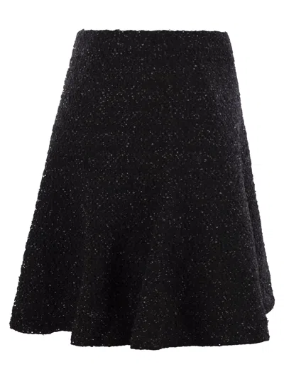 Fabiana Filippi Tweed Effect Flared Skirt