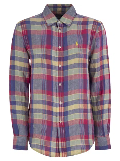 Polo Ralph Lauren Calssic-fit Linen Plaid Shirt