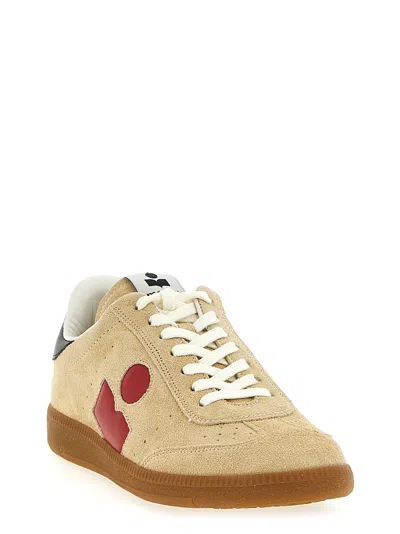 Isabel Marant Bryce Suede Low-top Sneakers In Gold