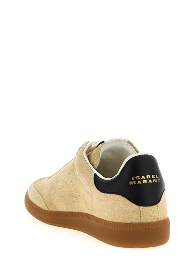 Isabel Marant Bryce Suede Low-top Sneakers In Gold