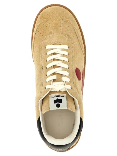 Isabel Marant Bryce Suede Low-top Sneakers In Gold
