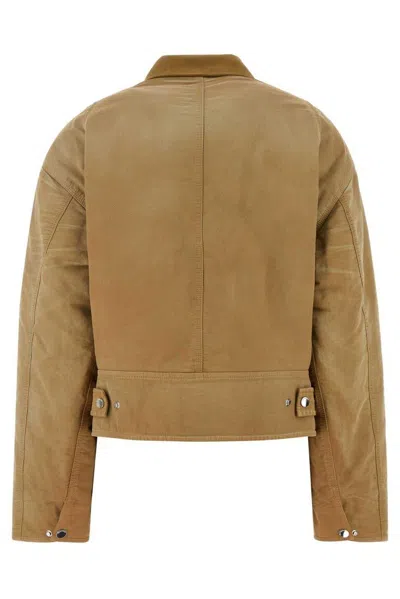 Jw Anderson Camel Cotton Padded Jacket