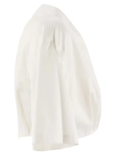 Elisabetta Franchi Stretch Cotton Top With Logo Detail