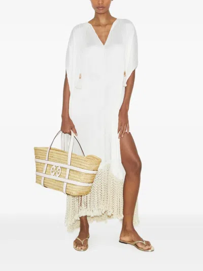 Tory Burch Ella Small Straw Basket Tote