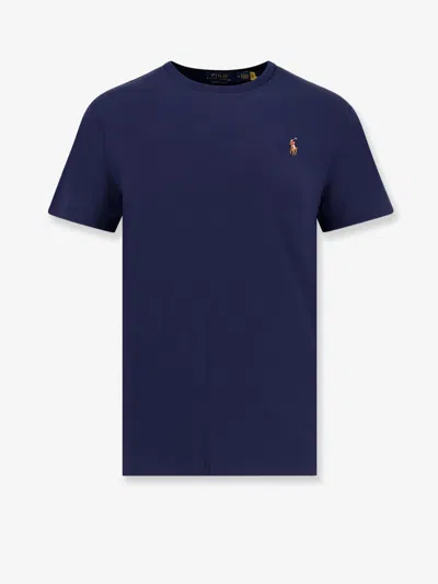 Polo Ralph Lauren Custom Slim-fit In Pima Cotton T-shirt In Blue