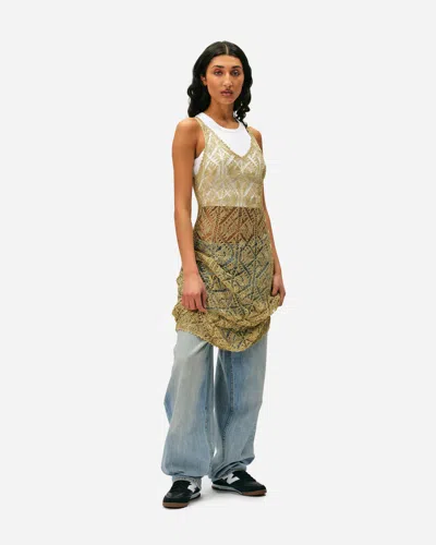 Ganni Metallic Strap Dress