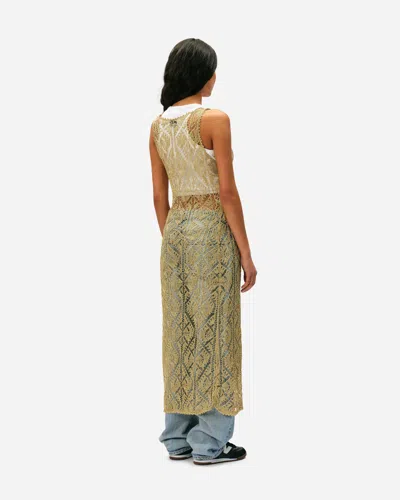 Ganni Metallic Strap Dress