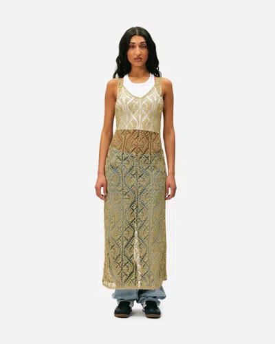 Ganni Metallic Strap Dress