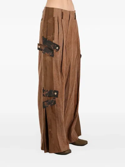 Communs Buckle Straps Loose-fit Trousers