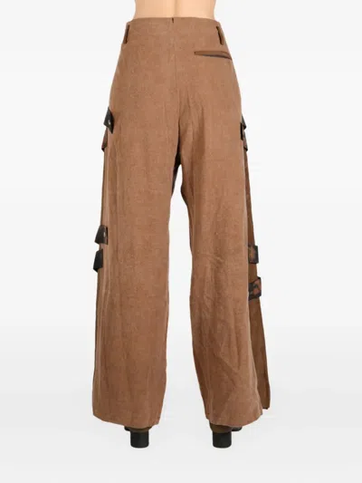 Communs Buckle Straps Loose-fit Trousers
