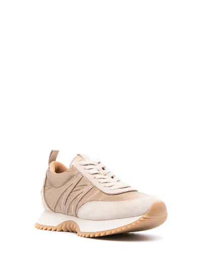 Moncler Beige Cotton Blend Sneakers