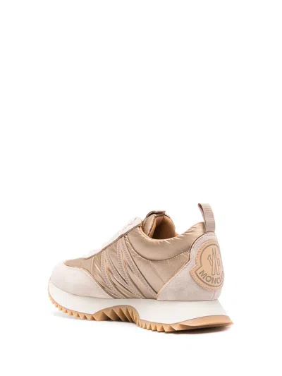 Moncler Beige Cotton Blend Sneakers
