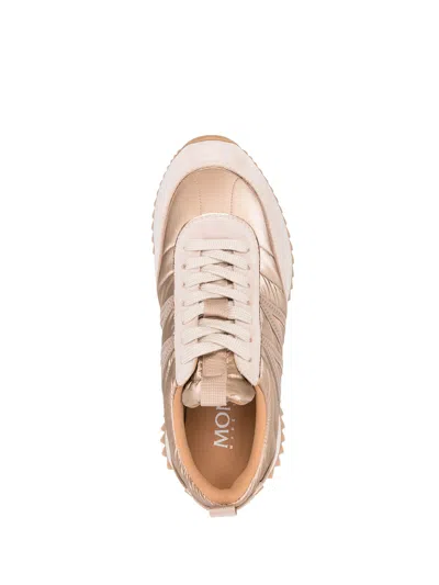 Moncler Beige Cotton Blend Sneakers