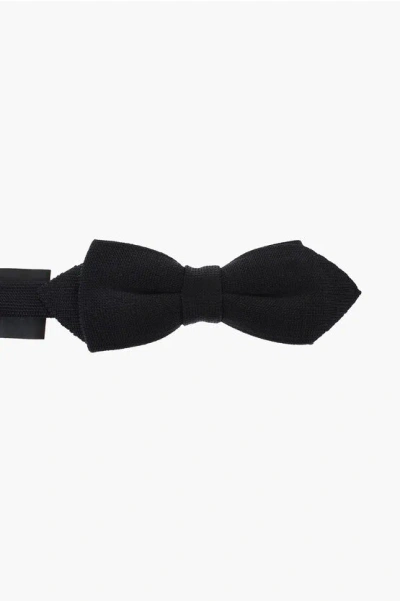 Corneliani Cc Collection Knitted Silk Bow Tie