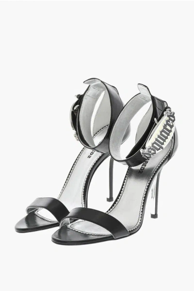 Dsquared2 Dsquared Women Black Leather Sandals In Black