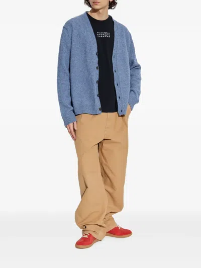 Mm6 Maison Margiela Beige Cotton Canvas Trousers