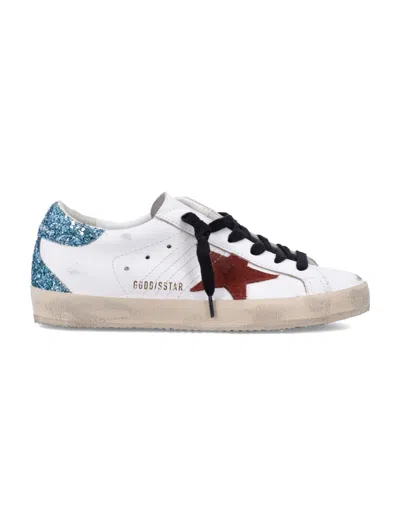 Golden Goose Round Toe Sneakers With Glitter Heel