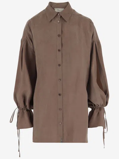 Blumarine Washed Gabardine Dress